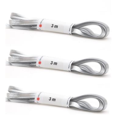 Zilveren zijden cadeaulint - 3x stuks - hobbylint - 0,5 x 300 cm - cadeau verpakken / inpakken - sie