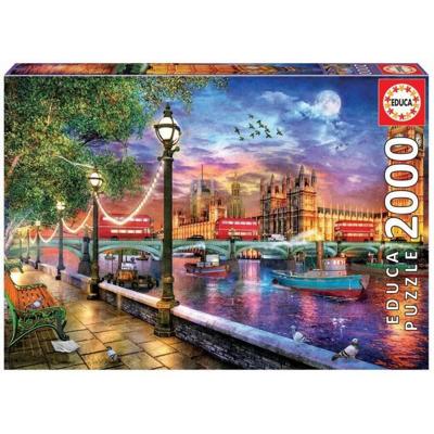 EDUCA - Puzzel - 2000 Londen bij zonsondergang