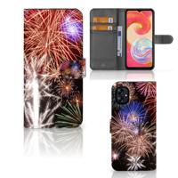 Samsung Galaxy A04e | Wallet Case | met Pasjes | Vuurwerk