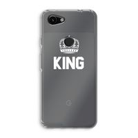 King zwart: Google Pixel 3a Transparant Hoesje