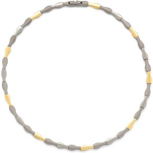 Boccia 08051-02 Ketting Titanium zilver-en goudkleurig 45 cm