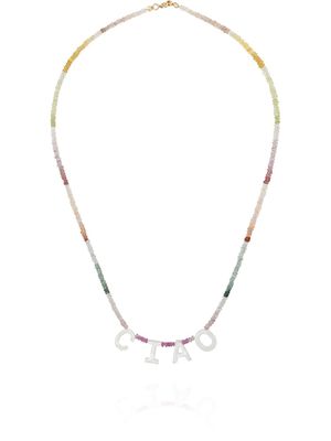 Roxanne First collier orné de pierres précieuses à pendentif Ciao - Rouge