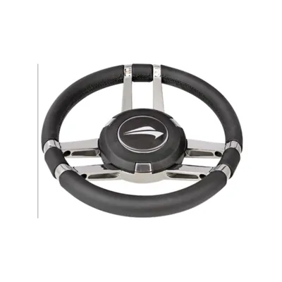 Titan Marine Stuurwiel Rvs316 Zwart 35cm Heavy Casted Default