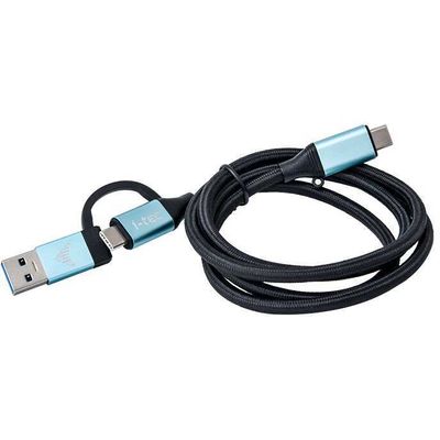 i-tec USB-C > USB-C kabel met geïntegreerde USB 3.0 adapter