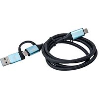 i-tec C31USBCACBL USB-kabel USB 3.2 Gen 1 (3.1 Gen 1) 1 m USB C Zwart, Blauw - thumbnail