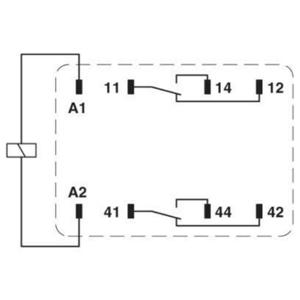 Phoenix Contact REL-IR2/L-120AC/2X21 Relais 120 V/AC 12 A 2x wisselcontact 10 stuk(s)