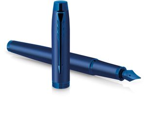 Parker IM Monochrome Blue vulpen, fijn, giftbox