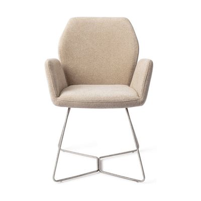 Jesper Home Misaki eetkamerstoel Funky Fudge beehive steel