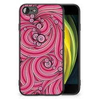 iPhone SE 2022 | SE 2020 | 7/8 Leuk Telefoonhoesje Swirl Pink