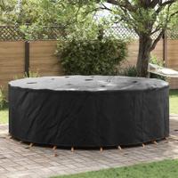 Hoes voor tuinmeubelen Zwart 279 x 279 x 105 cm 600D stof
