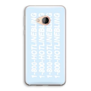 Hotline bling blue: HTC U Play Transparant Hoesje