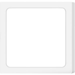 LED Downlight Pro - Aigi Trinko - Opbouw Vierkant 18W - Helder/Koud Wit 6500K - Mat Wit - Kunststof
