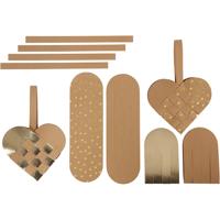 Creativ Company Faux leather papier harten, dikte 0,55 mm, goud, 1 set