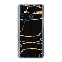 Gouden marmer: Samsung Galaxy A20s Transparant Hoesje