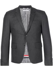 Thom Browne blazer Super 120s à simple boutonnage - Gris