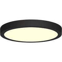 LED Downlight - 18W - Warm Wit 3000K - Mat Zwart - Opbouw - Rond - Aluminium - Ø225mm - thumbnail