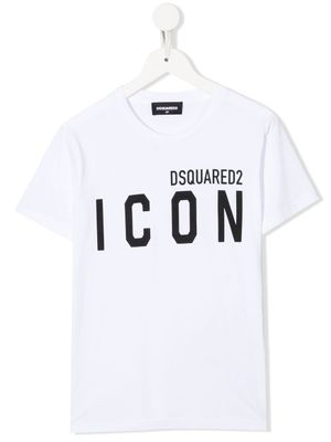 DSQUARED2 KIDS t-shirt à logo Icon imprimé - Blanc