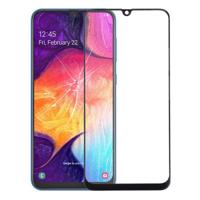 Front screen buitenste glazen lens voor Galaxy A50/A30/M30/A4S (zwart)