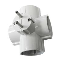 Stekkerdoos EDM 40066 Thermoplast 2400 W 230 V 16 A 250 V Viervoudig