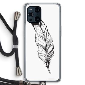 Pluim: Oppo Find X3 Transparant Hoesje met koord