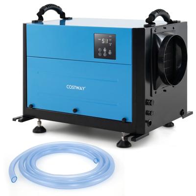 Professionele Luchtontvochtiger met een Capaciteit van 58,5 L/Dag Industriële Luchtontvochtiger met 3 Standen 24-Uurs Timer-Blauw