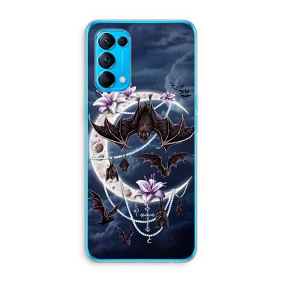 Vleermuizen Maan: Oppo Find X3 Lite Transparant Hoesje