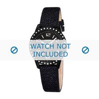 Calypso horlogeband K5652-4 Leder Zwart - thumbnail