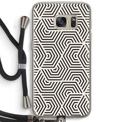 Magic pattern: Samsung Galaxy S7 Transparant Hoesje met koord