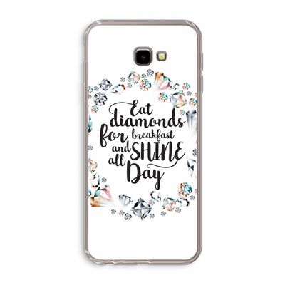 Diamonds: Samsung Galaxy J4 Plus Transparant Hoesje
