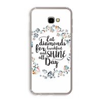 Diamonds: Samsung Galaxy J4 Plus Transparant Hoesje