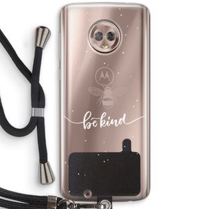 Be(e) kind: Motorola Moto G6 Transparant Hoesje met koord