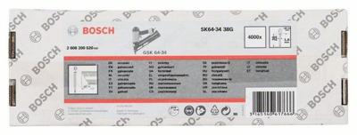 Bosch Accessoires DA Afwerknagels | 34° | verzinkt | 38 mm | 4000 stuks - 2608200520