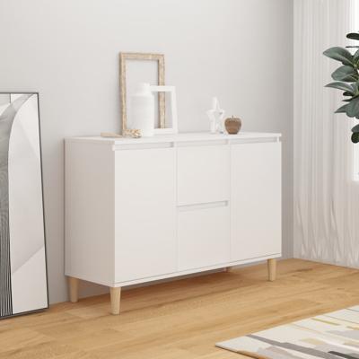 Dressoir 101x35x70 cm bewerkt hout wit