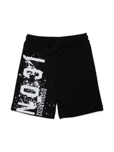 DSQUARED2 KIDS short en coton à logo imprimé - Noir