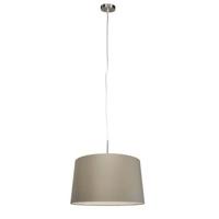 QAZQA Moderne hanglamp staal met kap 45 cm taupe - Combi 1 - thumbnail