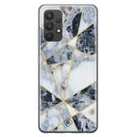 Samsung Galaxy A32 4G siliconen hoesje - Marmer blauw