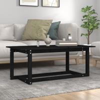 Salontafel 110x55x45 cm massief grenenhout zwart