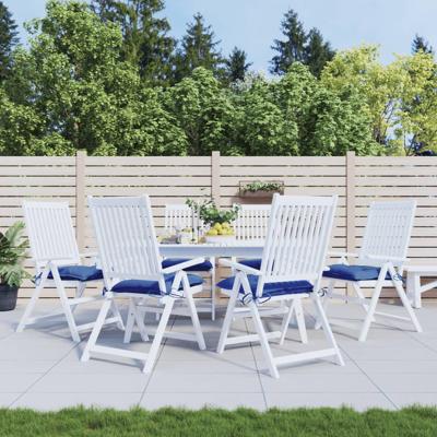 VidaXL Palletkussens 6 st 50x50x7 cm oxford stof blauw