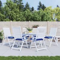 VidaXL Palletkussens 6 st 50x50x7 cm oxford stof blauw