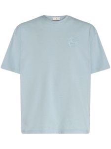 ETRO t-shirt en coton à col rond - Bleu