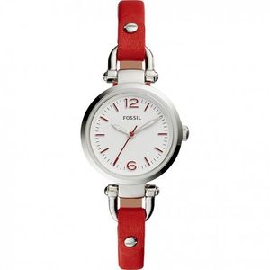 Horlogeband Fossil ES4119 Leder Rood 7mm