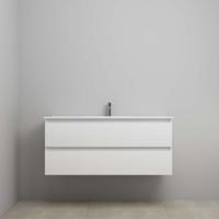 On-Line Onderkast - 120 cm - Voorgemonteerd - Porseleinen Wastafel - 1 Kraangat - Hoogglans Wit