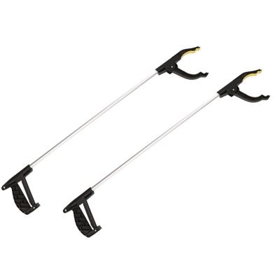 Afvalgrijper / Grijphulp - 5x - met magneet - aluminium - 75 cm - opruimen van zwerfvuil