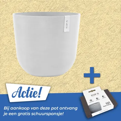 Pot oslo puur wit d45cm