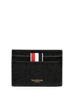 Thom Browne porte-cartes en cuir - Noir