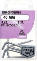 Schroefduimen 40mm rvs 5st - Deltafix