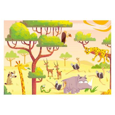 Ravensburger - puzzle - safari tijd 2x24 stuks