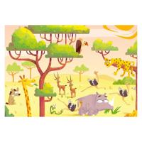 Ravensburger - puzzle - safari tijd 2x24 stuks
