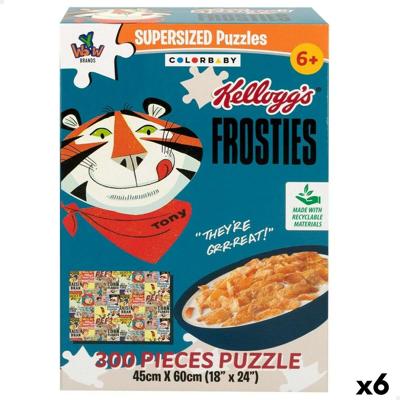 Puzzel Colorbaby Kellogg's Frosties 300 Onderdelen 6 Stuks 60 x 45 x 0,1 cm
