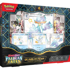 Pokémon TCG Scarlet & Violet Paldean Fates Quaquaval ex Premium Collection